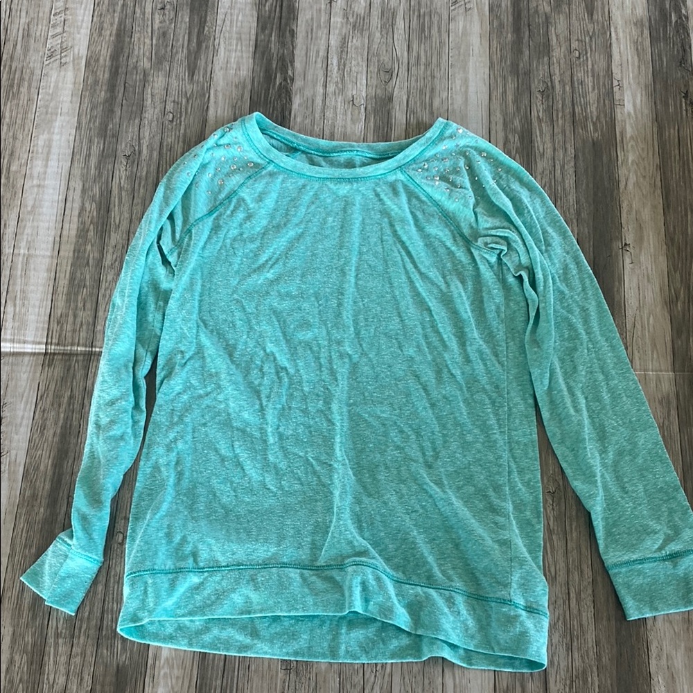 Justice Teal Long Sleeve Top